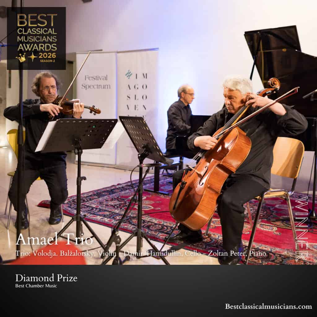 Amael Trio recipient of the Diamond Award at the Best Classical Musicians Awards